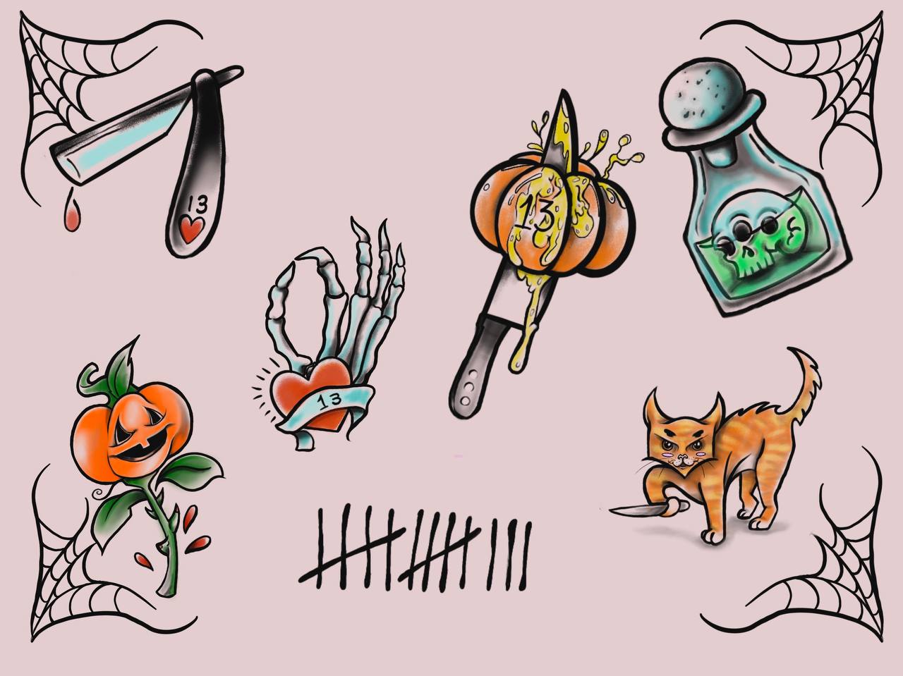 Shaimain Tattoo Flash